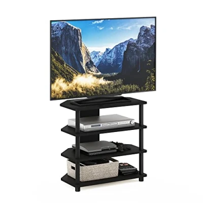 Obrázek Furinno TV Schrank mit 4 Ablageflächen, holz, Schwarz, 37.08 x 60.2 58.93 cm