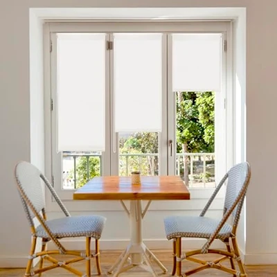 Obrázek Blindecor Aure Lichtdurchlässiges Rollos für Fenster und tür ohne bohren mit klämmträger Ekrü, 52 x 180 cm (BxH) Stoffgröße 49 175 rollo klemmfix lichtdurchlässig