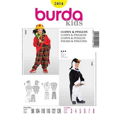 Obrázek Burda řezací vzor 2414 masopust vel. 98 128