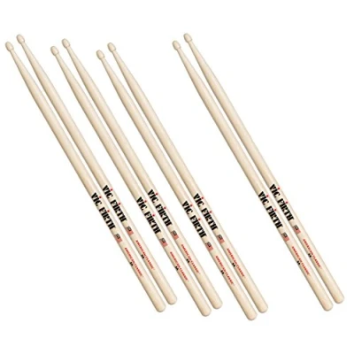 Obrázek Vic Firth American Classic Series Drumsticks 5B Hickory Holz Tip Natur 4 páry Value Pack