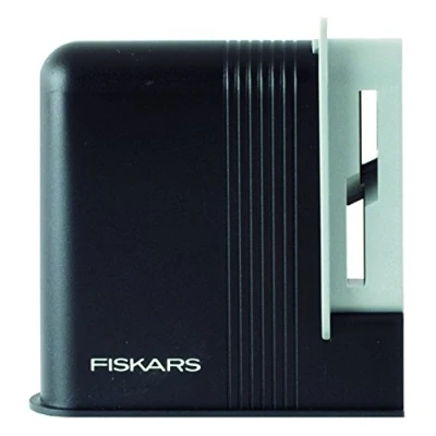 Obrázek Fiskars Nůžkový ostřič, pro praváky, keramické brusné hlavice/plastové pouzdro, černá/šedá, 1005137