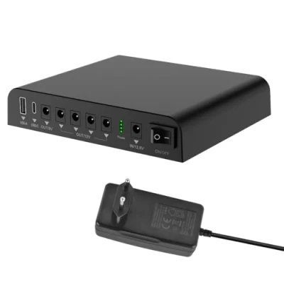 Obrázek TalentCell Mini UPS nepřerušované napájení SL3400, 27000mAh 98Wh Lithium iontová záložní baterie s DC 12V/9V/5V výstupem pro bezdrátový router, modem, LED světlo, CCTV fotoaparát, smartphone a další