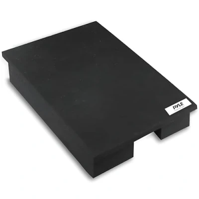 Obrázek Pyle Schalldämpfender Lautsprecher Erhöhungsschaum Audio Akustikgeräuschisolierung, Plattform Pads, Rückstoß Stabilisator mit Gummi Basispolster für Studio Monitor, Subwoofer, PSI21