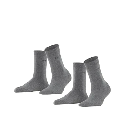 Obrázek Dámské ponožky FALKE Uni 2 Pack 80% bavlna, páry, šedá (světle melanž 3390), velikost: 35 38