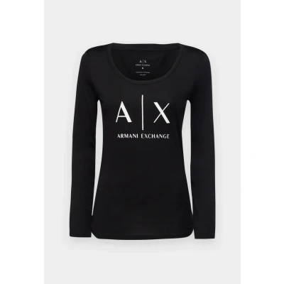 Obrázek Armani Exchange Top s dlouhým rukávem, Ženy, Velikost: Large, Black