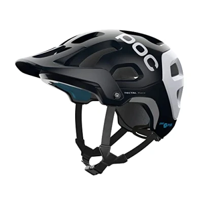 Obrázek POC Unisex Adult Tectal Race SPIN helma, Uranium Black/Hydrogen White, XS S (51 54cm)