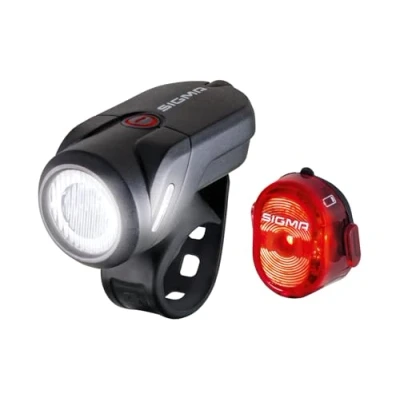 Obrázek SIGMA SPORT Sada LED světel na jízdní kolo Aura 35 a NUGGET II přední světlo zadní napájené podle StVZO