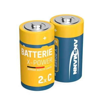 Obrázek Ansmann X Power alkalická baterie Baby C LR14 Longlife pro extrémně vysoké nároky na proud (balení 2 ks), černá, kusy