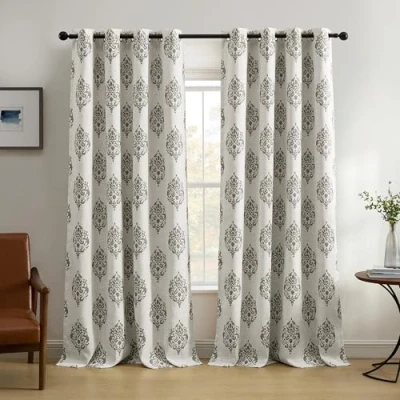 Obrázek Elrene Home Fashions Room Darkening Grommet Linen Single Panel Window Curtain Drape