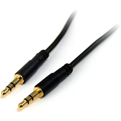 Obrázek StarTech.com 3,5 mm Aux Kabel (3m, schlank, St/St, Audiokabel, Kopfhörerkabel , 3,5mm Klinkenkabel) (MU10MMS)