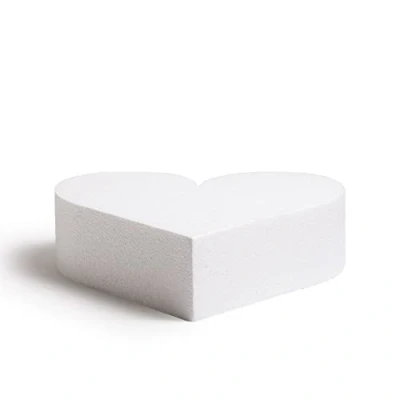 Obrázek Decora 0174030 dortová figurka, tvar srdce, Z STYROPOR 30 x 7,5 cm, bílá