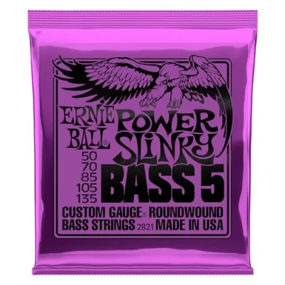 Obrázek Ernie Ball Power Slinky 5strunné niklové struny na elektrickou kytaru, tloušťka 50 135