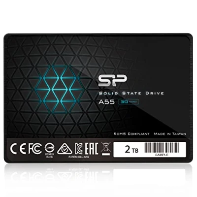 Obrázek Silicon Power SSD 2TB 3D NAND A55 SLC Cache Performance Boost 2,5 inch SATA III 7mm (0.28&quot;) Internal Solid State Drive