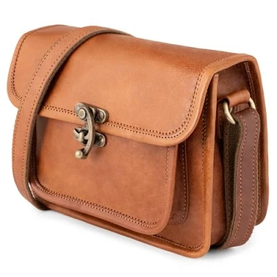 Obrázek Berliner Bags Vintage taška přes rameno Helena, z kůže, kabelka pro dámy hnědá, Hnědá