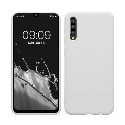 Obrázek kwmobile pouzdro kompatibilní se Samsung Galaxy A50 měkký TPU silikon vhodné pro bezdrátové nabíjení matné bílé