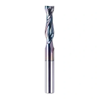 Obrázek SpeTool Spirálový drážkovací fréza 8 mm, dřík Upcut 32 délka střihu, spirálová s povrchovou úpravou SPE X, CNC frézka pro horní frézku, 2 frézky VHM, stopková na dřevo,