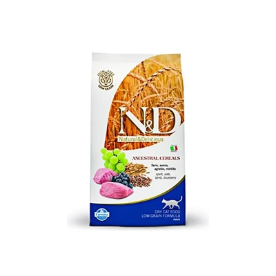 Obrázek N&amp;D Low Grain Cat Adult Lamb &amp; Blueberry 5kg
