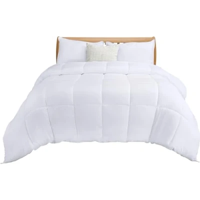 Obrázek Utopia Bedding přikrývka 240 x 260 cm, celoroční 280 GSM výplň, prošívaná deka z mikrovlákna (bílá)