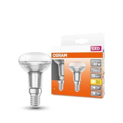 Obrázek Osram LED Star R50 reflektorová žárovka, patice: E14, (2 žárovky) teplá bílá, 2700 K, 2,6 W, 210 lm, bílá