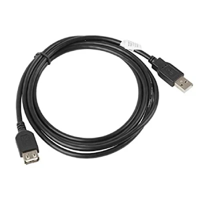 Obrázek lanberg CA USBE 10CC 0018 BK USB 2.0 A konektor na prodlužovač, 1,8 m černý