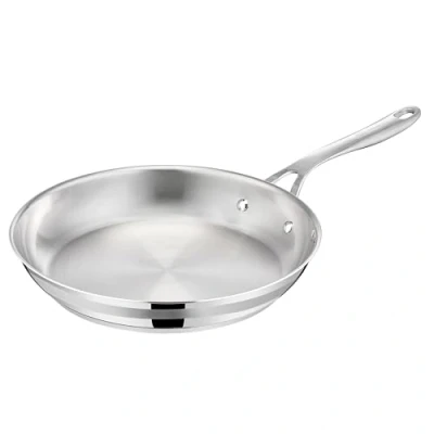 Obrázek Pánev Jamie Oliver by Tefal Cook Smart, 24 cm, nerezová ocel, vhodná pro indukci, termofúzní dno, recyklovatelná, nýtovaná rukojeť, E3110455