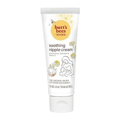 Obrázek Burt&#039;s Bees® Mama Beruhigende Creme für die Brustwarzen mit Kokosnuss, Calendula und Vitamin E, 100 % natürlichen Ursprungs, 1,4 Unzen