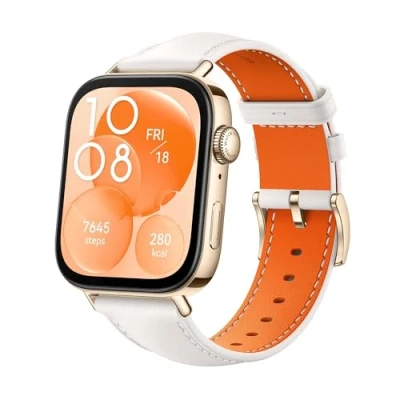 Obrázek HUAWEI Watch FIT 3, Bluetooth hovory, GPS, chytré hodinky, hliníkové pouzdro, iOS a Android, 1,82&quot; AMOLED displej, výdrž baterie až 10 dní, komplexní správa zdraví fitness, bílá kůže