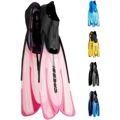 Obrázek Cressi Agua Unisex Premium ploutve Self Adjusting pro potápění, apnoe, šnorchlování a plavání, růžové, 39/40