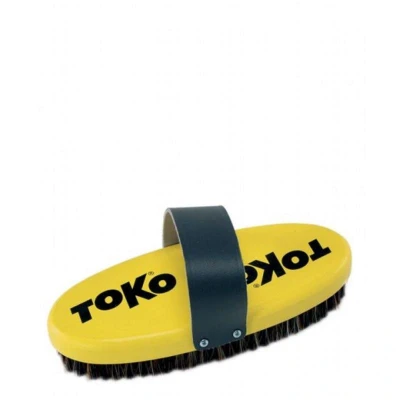 Obrázek TOKO Base Brush oval Horsehair with strap Ski and snowboard maintenance tool