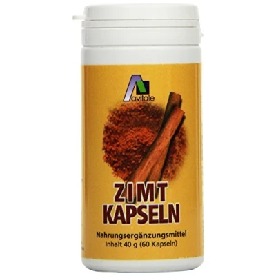 Obrázek Avitale Skořicové kapsle 500 mg + vitamín C+E, 60 kusů, 1 balení (1 x 40 g)