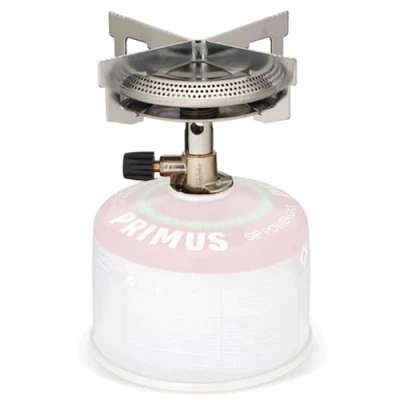 Obrázek Primus plynový vařič Camping Mimer Stove Outdoor 2800 W pro šroubovací kartuše se standardní EN417 Mini malý outdoor, kempování a turistiku