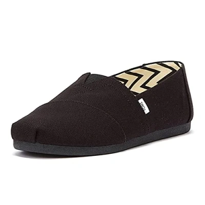 Obrázek TOMS Alpargata Cotton Canvas Mens Black/Black Epadrilles UK 10 / EU 44