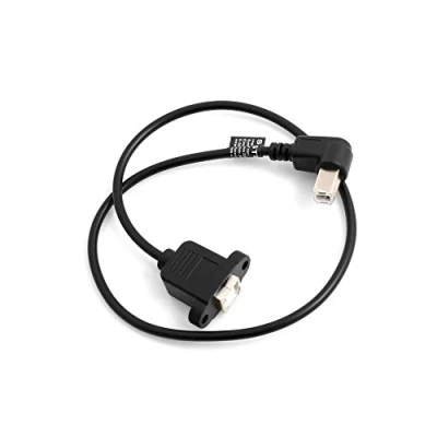 Obrázek System S USB typ B konektor 90 úhel pravoúhlý na vstup panel Mount kabel prodlužovací 50 cm