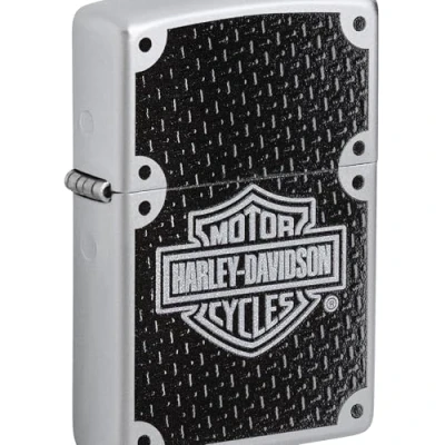 Obrázek Zippo 24025 Zapalovač 60001201 H D Carbon Fibre benzínový zapalovač, mosaz, SatinChrome,1 x 3,5 5,5 cm, satén chrom