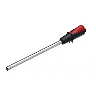 Obrázek KitchenCraft Piezo elektrický plynový zapalovač, tlačítko zapalovač pro všechny plynové spotřebiče a trvalé použití, 22,5 cm, 1 kus, stříbrný