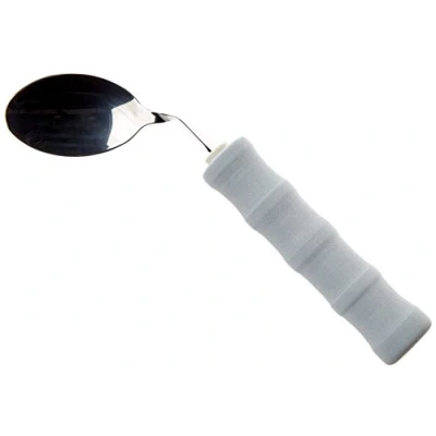 Obrázek Homecraft Lightweight Foam Handled Cutlery Angled, Spoon, Right (Eligible for VAT relief in the UK) Fork Limited Wrist Movement, Independent Self Feeding Utensil pro artritidu, Elderly, Disabled