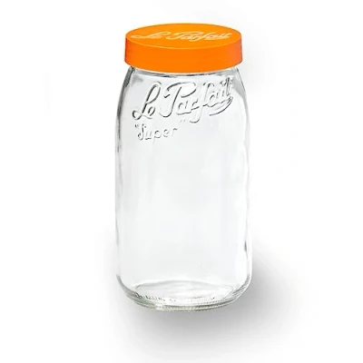 Obrázek Le Parfait Bocal à vis 3l šroubovací sklenice, 3 l, zátka, barva, sklo, náhodný výběr barev, 11 cm