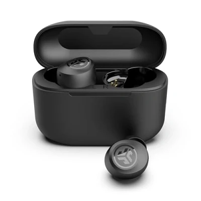 Obrázek JLab Go Air Pop+ In Ear sluchátka bezdrátová Bluetooth, True Wireless sluchátka, 35+ hodinová s mikrofonem, nabíjecí box USB C, Dual Connect, EQ3 Sound,