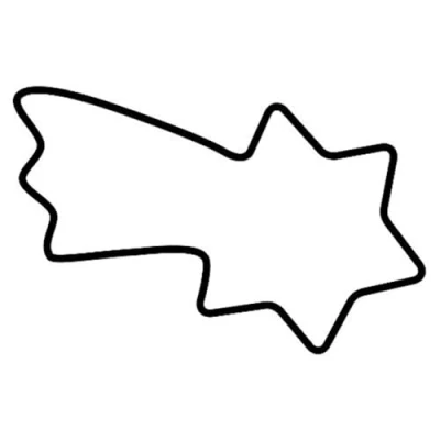 Obrázek Original Kaiser vykrajovátka kometa 8 cm, vánoční na cukroví, sušenky z ušlechtilé oceli, vykrajovátko a fondán
