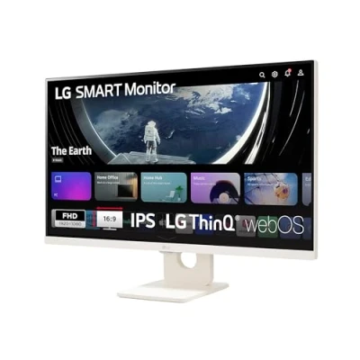 Obrázek LG Electronics 32SR50F W.AEU Full HD Multimedia IPS Monitor 32&quot; (80 cm), 1920 x 1080, 16:9, 8 ms GtG, 60 Hz, sRGB, HDR10, webOS 23, ThinQ, Filcker Safe Weiß