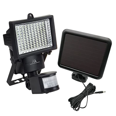 Obrázek Maclean MCE442 Solární lampy LED zářič s detektorem pohybu, reflektorový nástěnné svítidlo Senzor soumraku světlo IP44 6 W 360 lumenů 6000 K (1 x kus)