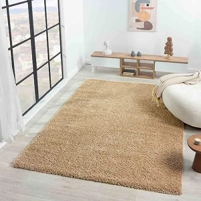 Obrázek Prime Shaggy koberec, vysoký vlas, dlouhý moderní koberce pro obývací pokoj, ložnici VIMODA, rozměry:150 cm, čtverec