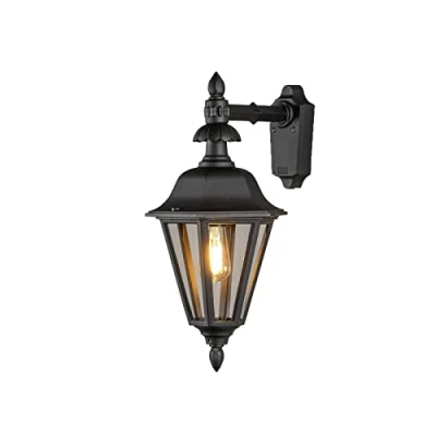Obrázek Konstsmide Pallas 483 750 nástěnné svítidlo B: 25,5 cm H: 31 V: 53,5 / 1 x 60 W IP23 lakovaný hliník černá