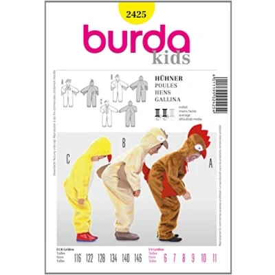 Obrázek Střihová předloha Burda 2425 dětské masopust vel. 116 146