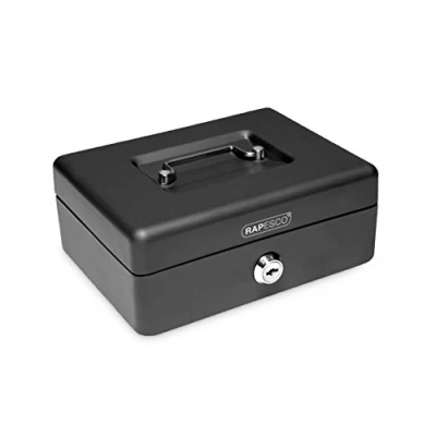 Obrázek Rapesco SB0006B1 15cm kazeta na peníze, černá