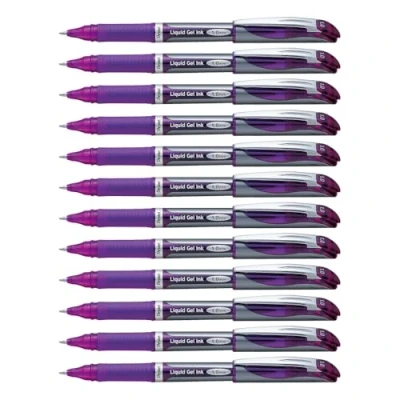 Obrázek Pentel BL60 pro A gelová kuličkové pero Energel s víčkem 1,0 mm, 12 kusů, fialová