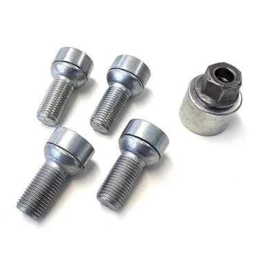 Obrázek Skoda 000071597C originální zámek na kolo sada šroubů ráfků proti krádeži M14x1. 5x27