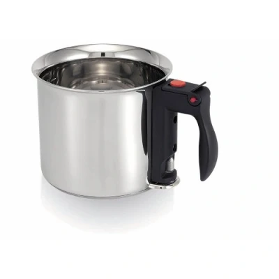 Obrázek Beka Simmertopf 1,7 l speciální rukojeť s dvojitou stěnou indikátorem hladiny vody. Vhodné pro všechny typy sporáků, vč. indukčního, nerezové oceli, 16 cm