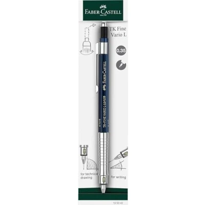 Obrázek FABER CASTELL 135342 mechanická tužka TK Fine Vario L 0. 35 mm, indigo, tuhová s měkkou/tvrdou mechanikou