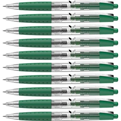 Obrázek Schneider Gelion Plus 101004 (vyměnitelná náplň, tloušťka linky F, ultra rychleschnoucí), balení 10 ks, zelené